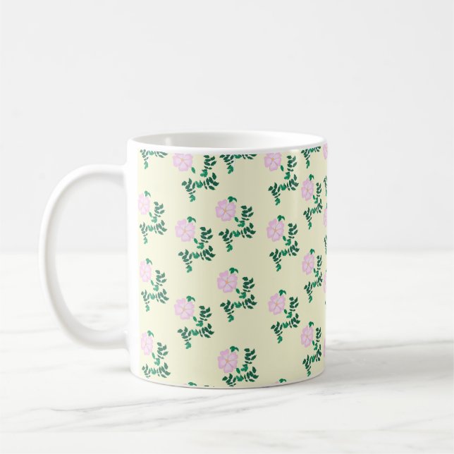 Wild Rose Flower  Coffee Mug (Left)