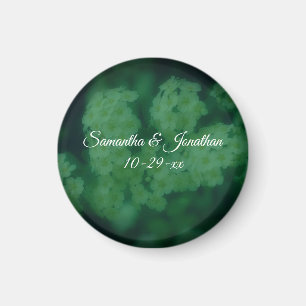 Wild Rose Flowers Personalized Wedding Magnet