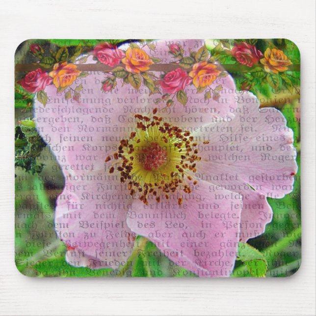 Wild Rose Mouse Pad (Front)