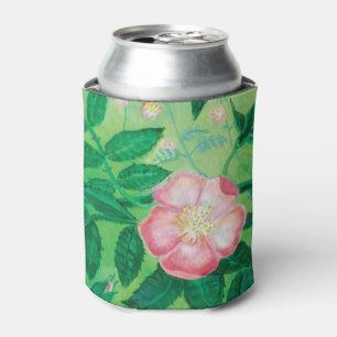 Wild Rose Rosa Canina flowering Can Cooler