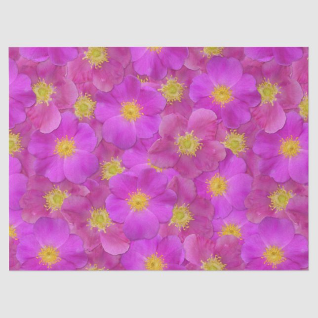 Wild Rose Seamless Pattern Tissue Paper (Front)