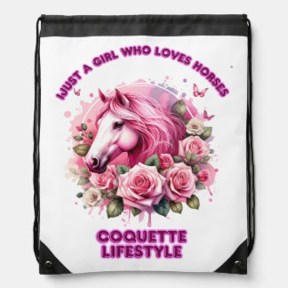 "Wild Rose Spirit"Coquette Drawstring Bag