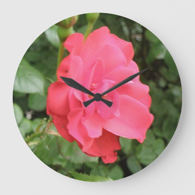 Wild Rose Wall Clock (Front)