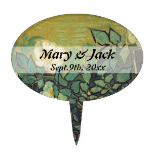 Wild Roses,1890.  Vincent van Gogh. Cake Topper