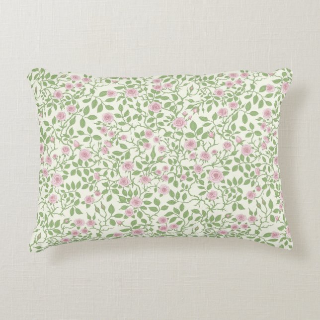 Wild roses  accent pillow (Front)