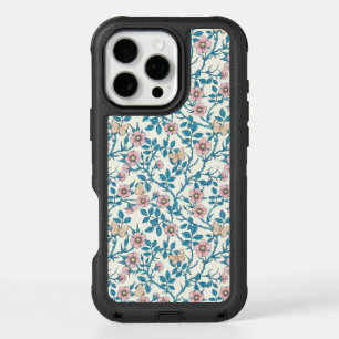 Wild roses and butterflies /pink/blue/off white iPhone 16 pro max case