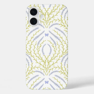 Wild roses and butterflies /pink/pale green/yellow iPhone 16 plus case
