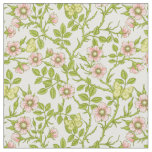 Wild roses and butterflies /pink/pale green/yellow fabric