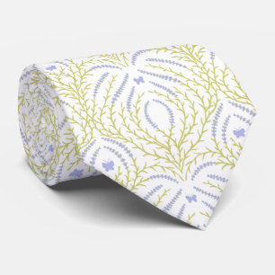Wild roses and butterflies /pink/pale green/yellow neck tie