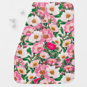 Wild Roses Baby Blanket