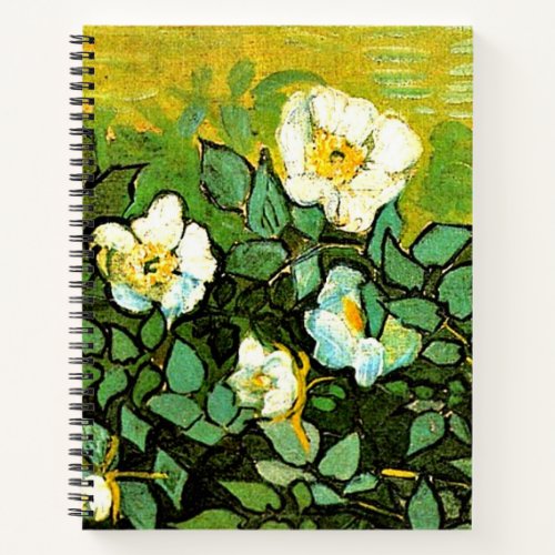 Wild Roses by Van Gogh Notebook