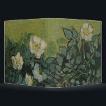 Wild Roses by Vincent van Gogh 3 Ring Binder<br><div class="desc">Wild Roses by Vincent van Gogh is a vintage fine art post impressionism floral nature painting featuring a spring garden scene with beautiful blooming white rose petals on the plants. About the artist: Vincent Willem van Gogh (1853 -1890) was one of the most famous Post Impressionist painters of his era....</div>