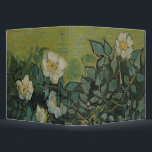 Wild Roses by Vincent van Gogh 3 Ring Binder<br><div class="desc">Wild Roses by Vincent van Gogh is a vintage fine art post impressionism floral nature painting featuring a spring garden scene with beautiful blooming white rose petals on the plants. About the artist: Vincent Willem van Gogh (1853 -1890) was one of the most famous Post Impressionist painters of his era....</div>
