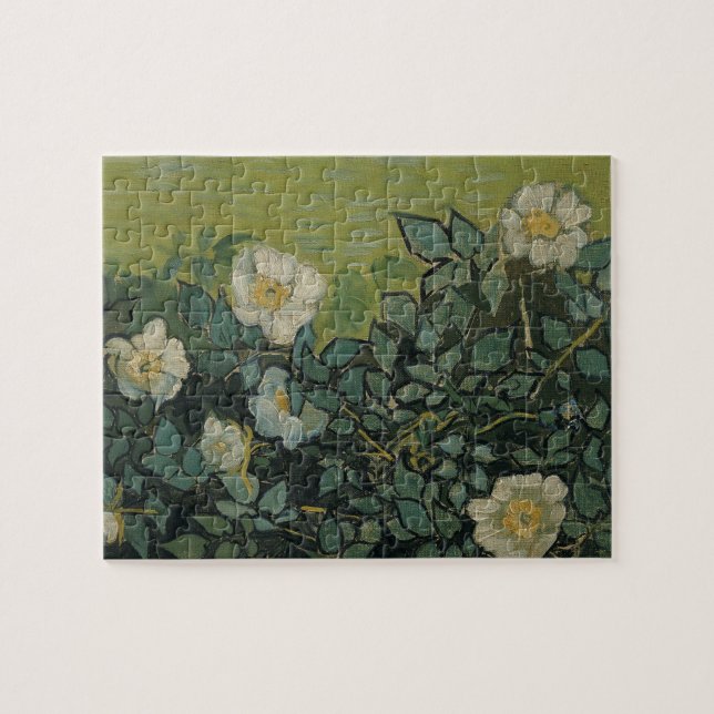 Wild Roses by Vincent van Gogh Jigsaw Puzzle (Horizontal)