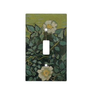 Wild Roses by Vincent Van Gogh Light Switch Cover