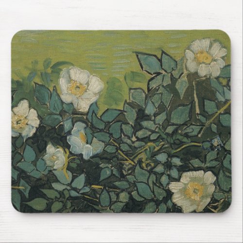 Wild Roses by Vincent van Gogh Mouse Pad