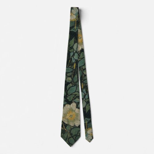 Wild Roses by Vincent van Gogh Tie