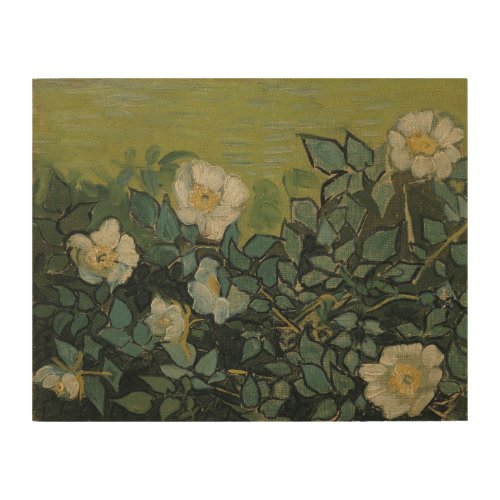 Wild Roses by Vincent van Gogh Wood Wall Decor