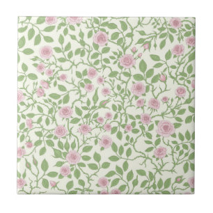 Wild roses ceramic tile