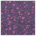 Wild roses in pink and purple fabric