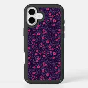 Wild roses in pink and purple iPhone 16 plus case