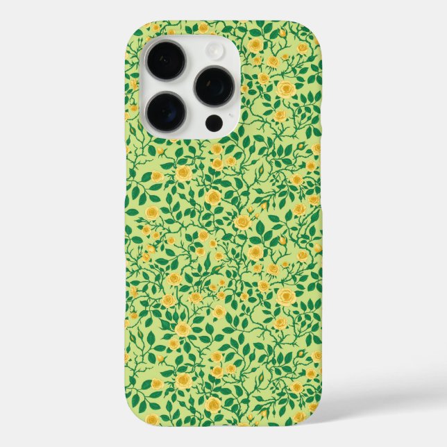 Wild roses in yellow and green Case-Mate iPhone case (Back)