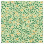 Wild roses in yellow and green fabric