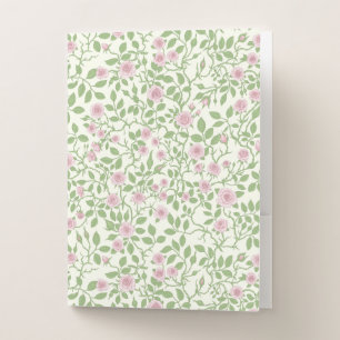Wild roses  pocket folder