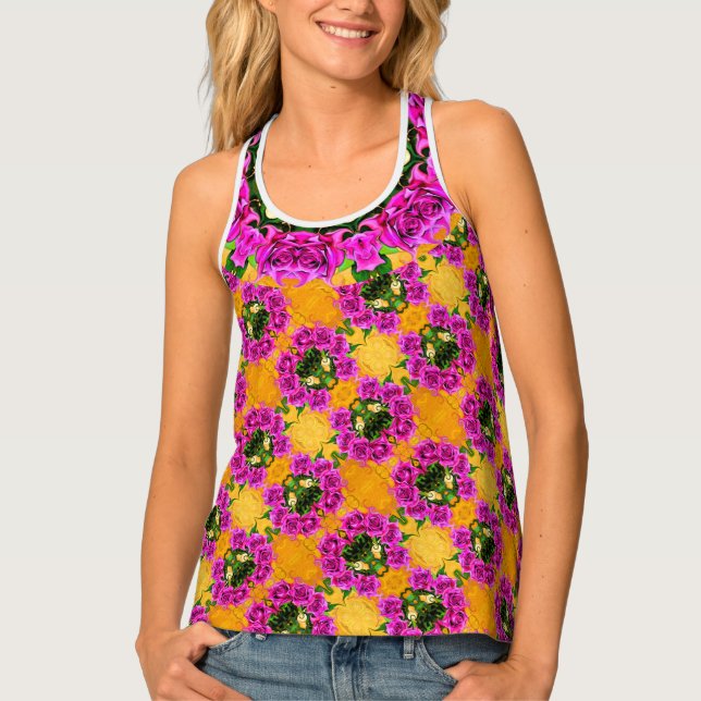 Wild Roses  Tank Top (Front)