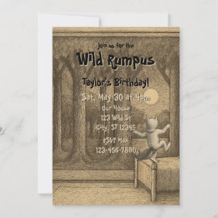 Wild Rumpus Birthday Invitation