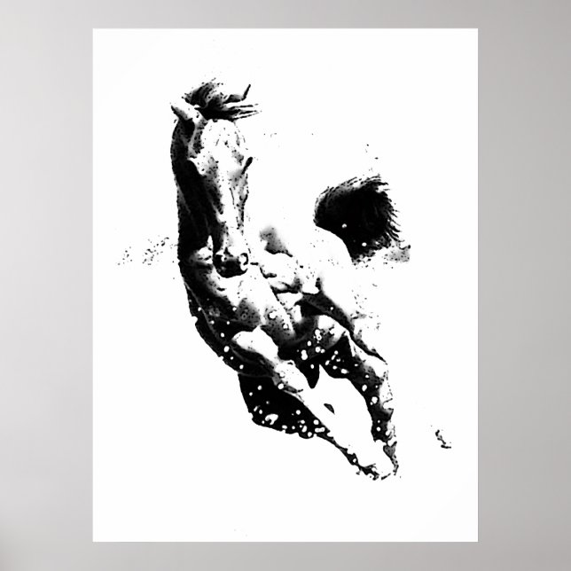 Wild Running Horse - Freedom Poster (Front)