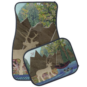 Wild Rural Animals Car Mat