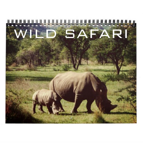 wild safari 2025 calendar