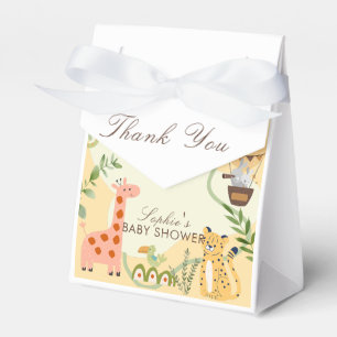 Wild Safari Adventure Awaits Baby Shower Favor Boxes