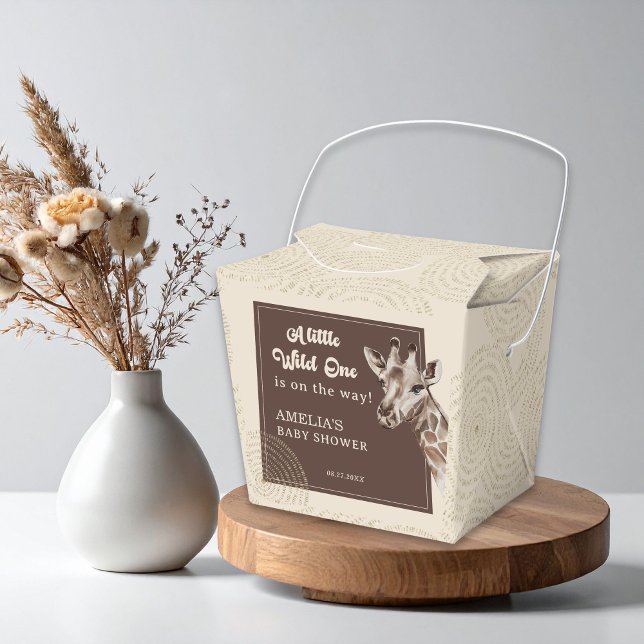 Wild Safari Animal Baby Shower Favor Boxes (Creator Uploaded)