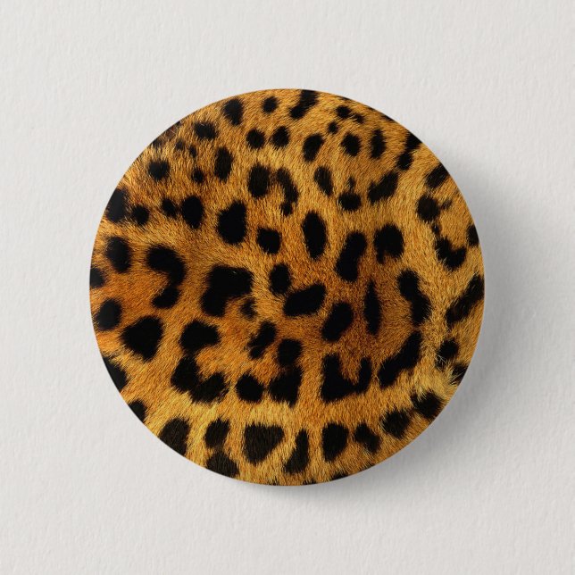 wild Safari animal cheetah girly leopard print Button (Front)