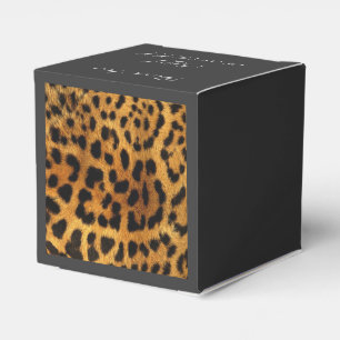 wild Safari animal cheetah girly leopard print Favor Boxes