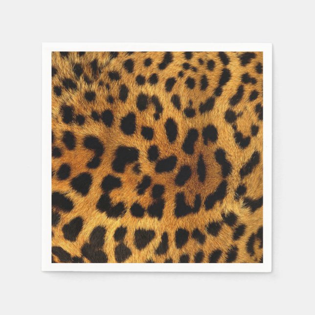 wild Safari animal cheetah girly leopard print Napkins (Front)