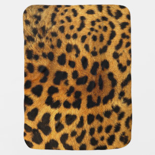 wild Safari animal cheetah girly leopard print Stroller Blanket