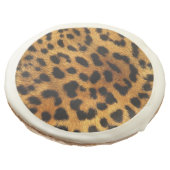 wild Safari animal cheetah girly leopard print Sugar Cookie (Angled)