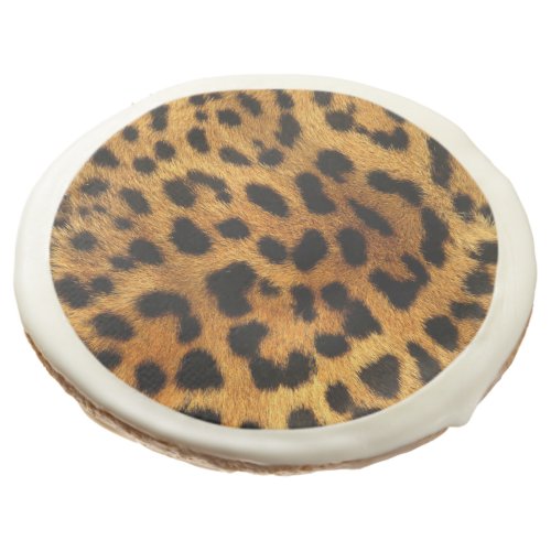 wild Safari animal cheetah girly leopard print Sugar Cookie