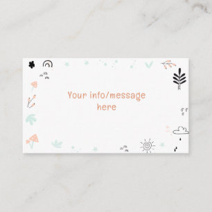 Wild safari animals kids birthday enclosure card