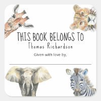 Wild Safari Animals - This book belongs to 