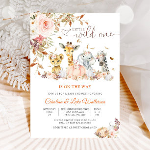 Wild Safari Baby Shower Invitation