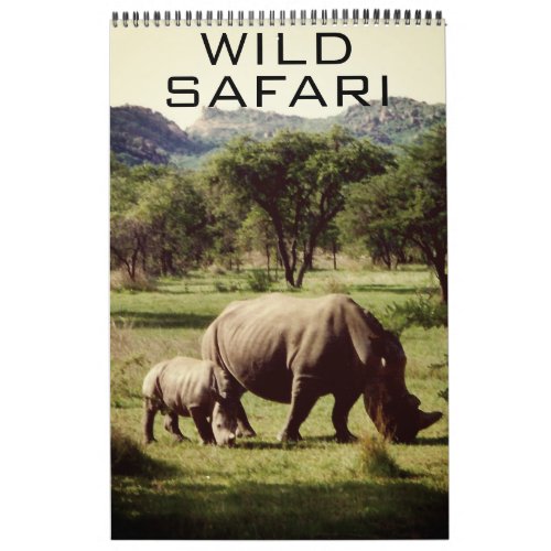 wild safari calendar