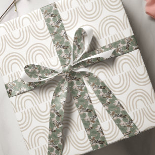 Wild Safari Giraffe Animal Pattern Satin Ribbon