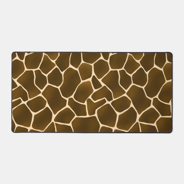 Wild Safari Natural Giraffe Print Desk Mat (Front)