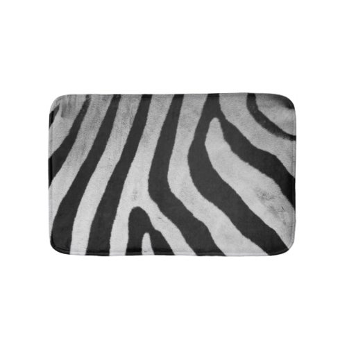 Wild Safari Zebra Pattern Bath Mat 