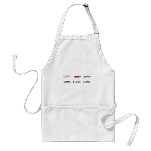 Wild Salmon Adult Apron (Front)