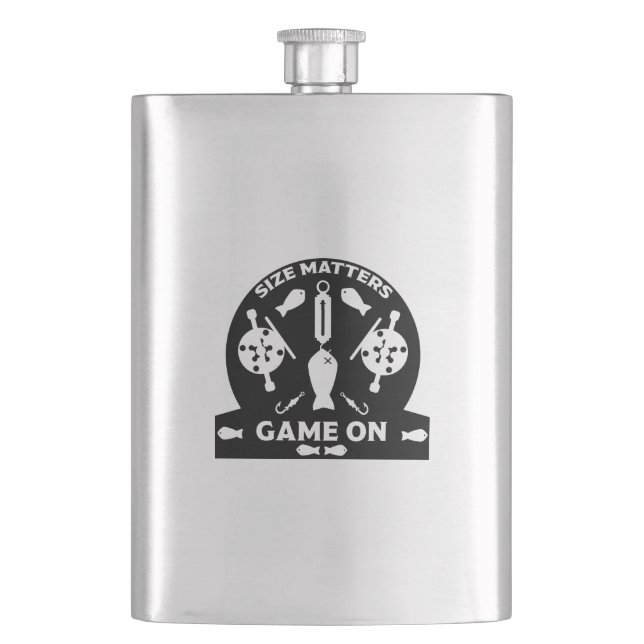 Wild Salmon Fishing Flask (Front)